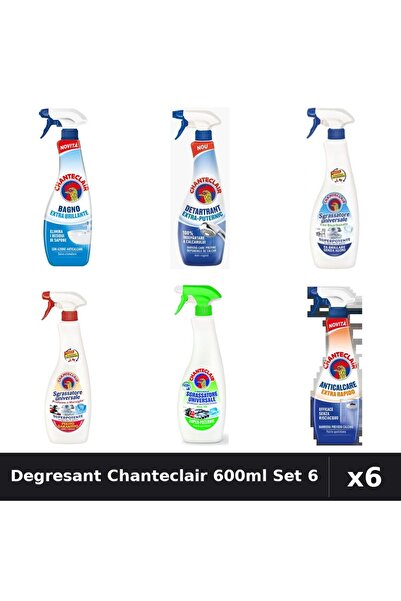 Chanteclair Set 6 Degresant Universal 600-625ml - Bicarbonat, Marsilia, Lămâi...