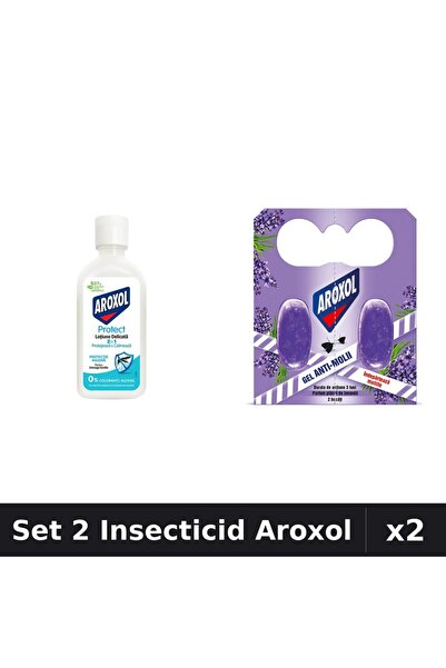 Aroxol Set 2 Produse Anti-Insecte - Loțiune Repelent Insecte Aroxol, Pastile/...