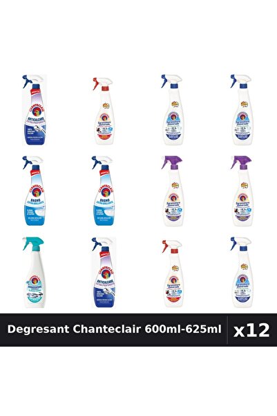 Chanteclair Set 12 Degresant Universal 600ml-625ml - 7 Arome, Anticalcar, Bic...