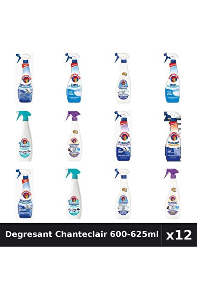 Chanteclair Set 12 Degresant Universal 600-625ml - 7 Arome, Bicarbonat, Lavanda