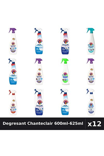 Chanteclair Set 12 Degresant Universal 600ml-625ml - 8 Arome Asortate Curatenie