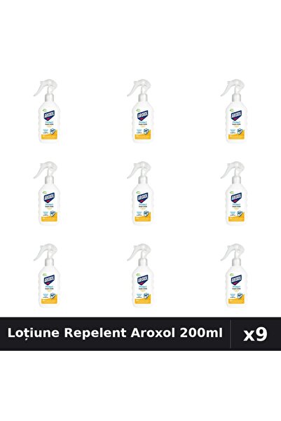 Aroxol Set 9 Loțiune Repelent Insecte 200ml - Protecție Anti-Țânțari și Gândaci
