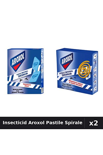 Aroxol Set 2 Insecticid Pastile Spirale - 30 buc + 10 buc - Anti Insecte Casa