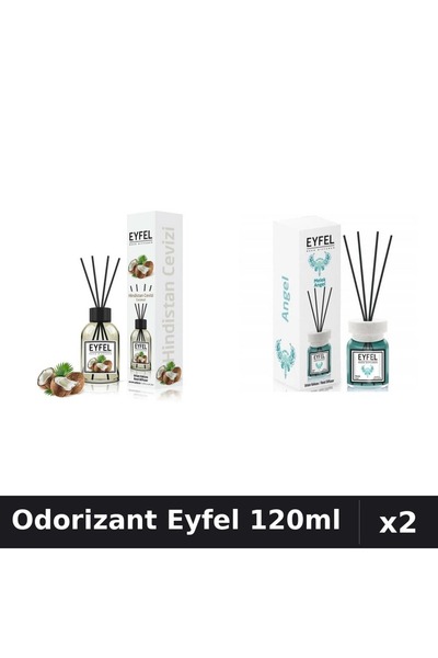 Eyfel Set 2 Odorizant Camera Betisoare 120ml - Angel, Nucă De Cocos