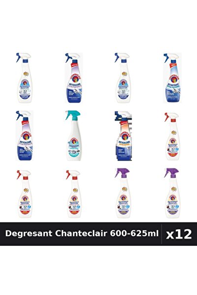 Chanteclair Set 12 Degresant Universal 600-625ml - 8 Arome, Bicarbonat, Marsilia