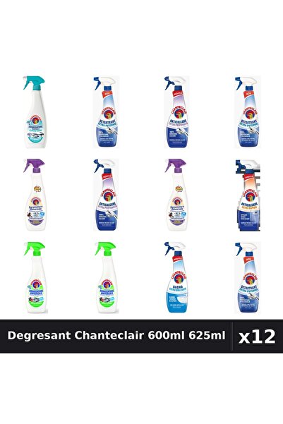 Chanteclair Set 12 Degresant Universal 600ml 625ml - Anti-Miros, Lămâie, Mosc...