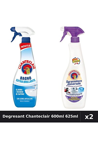 Chanteclair Set 2 Degresant Universal 600ml, 625ml - Extra Stralucire, Mosc Alb