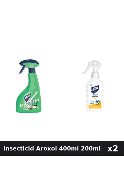 Aroxol Set 2 Insecticid - Spray 400ml + Loțiune Repelent 200ml - Anti Gandaci...