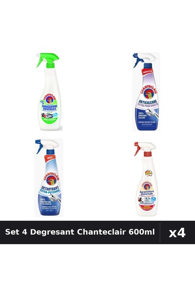 Chanteclair Set 4 Degresant Universal 600ml - Extra Parfumat, Extra Puternic,...