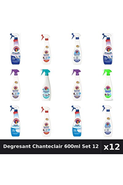 Chanteclair Set 12 Degresant Universal 600-625ml - 8 Arome Asortate, Anticalc...