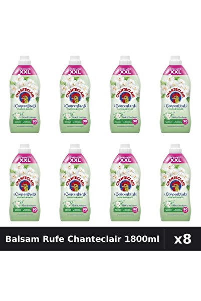 Chanteclair Pachet 8 Balsam Rufe 1800ml - Mosc Alb, 90 Spălări, Parfum Intens