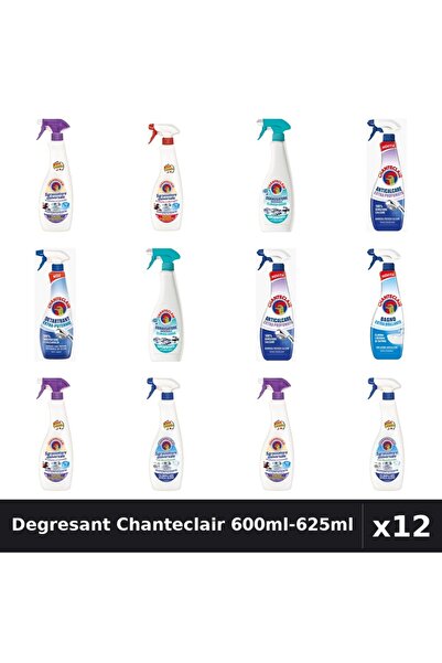 Chanteclair Set 12 Degresant Universal 600ml-625ml - 8 Arome Asortate Curatenie