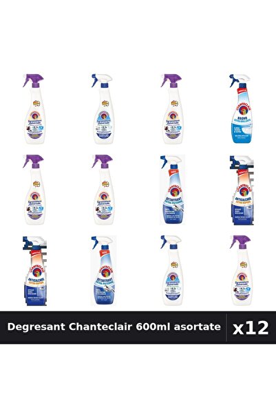 Chanteclair Set 12 Degresant Universal 600ml - Lavanda, Bicarbonat, Mosc Alb