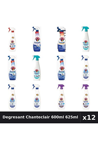 Chanteclair Set 12 Degresant Universal 600ml-625ml - 8 Arome, Anticalcar, Det...