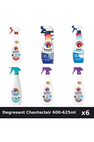 Chanteclair Set 6 Degresant Universal 600-625ml - Marsilia, Lavanda, Mosc, An...