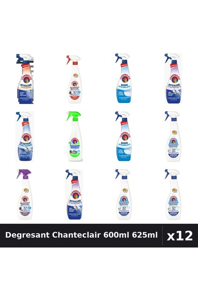 Chanteclair Set 12 Degresant Universal 600ml - 625ml - 8 Arome Asortate