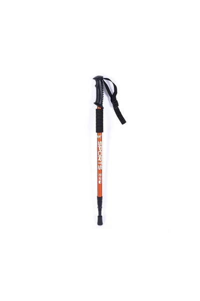Zet Băț drumeție negru-portocaliu 135 cm, sprijin practic pentru trekking, ca...
