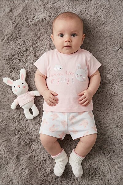 Rock A Bye Baby Boutique Toddlers Girl 3 Pieces Graphic Print Top With Shorts...