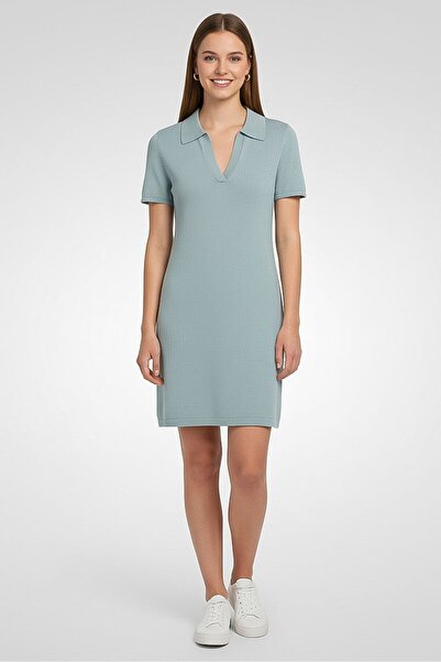 Calvin Klein Jeans Women Ribbed Mini Dress, Mint