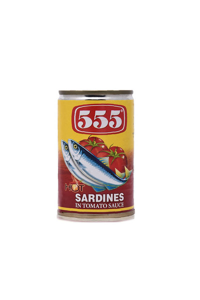555 Sardines in Tomato Sauce Hot 155g