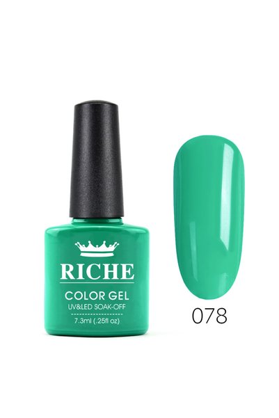 OEM Ojă semipermanentă Riche 078, Verde, 7.3 ml