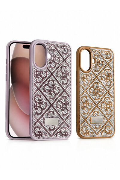 Tasarım IPhone 16 Gues , Parlak Taşlı Kılıf