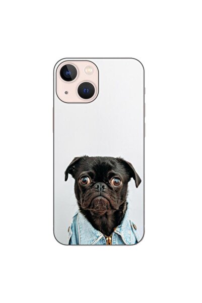 OEM Калъф, съвместим с Apple iPhone 13 Mini, силиконов гел TPU, с модерен дес...