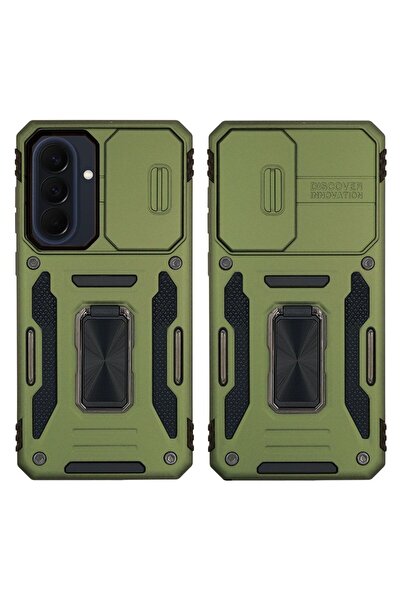 Sonique Θήκη Ring Armor CamShield για Samsung Galaxy A57 5G Χακί