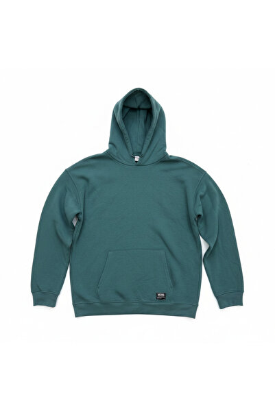 Genaric Unisex Dark Teal Pullover Hoodie with Kangaroo Pocket
