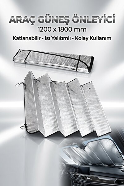 Northern Star Oto Ön Cam Güneşliği Oto Metalize Alüminyum Katlanabilir Güneş ...