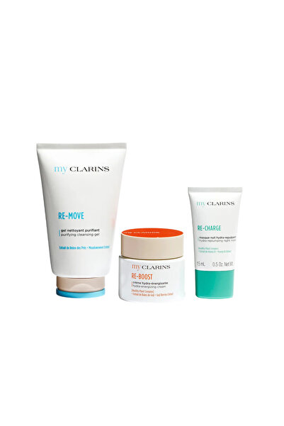 Clarins Set Clarins: My Re-Boost, Cremă hidratantă, energizantă, de dimineață...