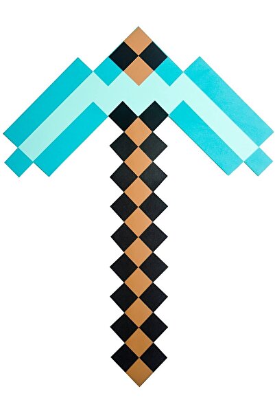 Desert Sakura Minecraft Pixel Style Foam Pickaxe Costume Accessory for Cosplay and Dress Up