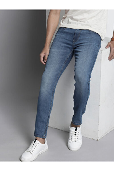 The Indian Garage Co By Styli Men Skinny Fit Solid Jeans
