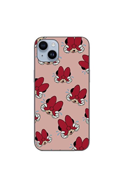 OEM Калъф, съвместим с Apple iPhone 14 Plus, силиконов гел TPU, с десен Мини ...