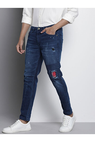 The Indian Garage Co By Styli Men Carrot Fit Distressed Jeans