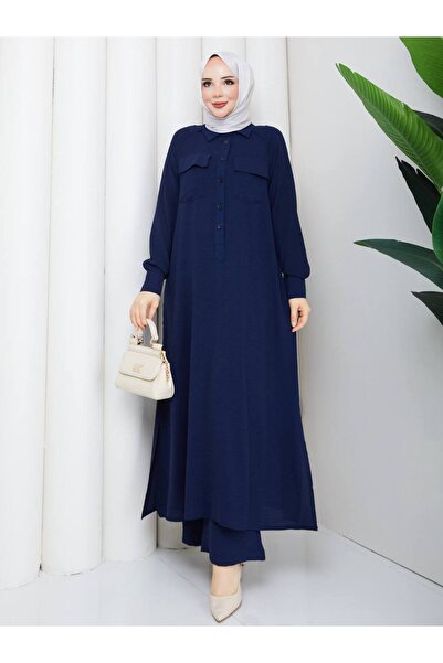 Rema Luna Button and Pocket Detail Aerobin Pants Suit