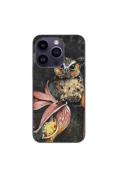 OEM Калъф, съвместим с Apple iPhone 14 Pro, силиконов гел TPU, с изрисувана ш...