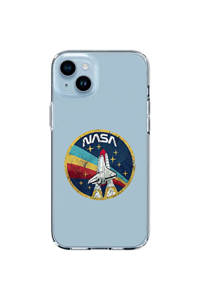 OEM Husa compatibila cu Apple iPhone 14 Plus Silicon Transparenta Model Nasa ...
