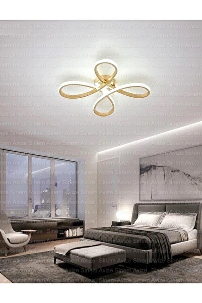 Elektroyou Ahenk Eskitme Plafonyer Modern Ultra Beyaz Ledli Avize