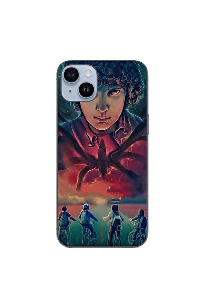 OEM Husa compatibila cu Apple iPhone 15 Plus Silicon Gel Tpu Model Stranger T...
