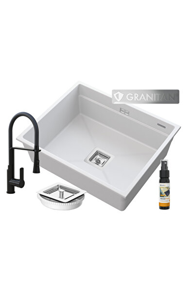 Granitan Chiuveta suspendata, granit, sifon, patrat epir 60