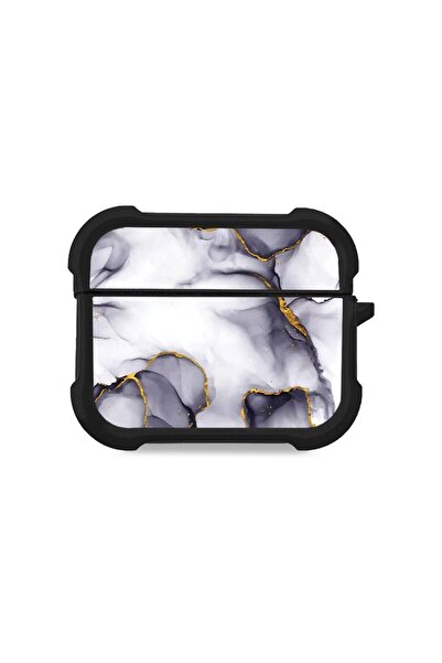 Sonique Θήκη Σιλικόνης Marble Series για AirPods Pro / Pro 2 Μωβ Γκρι