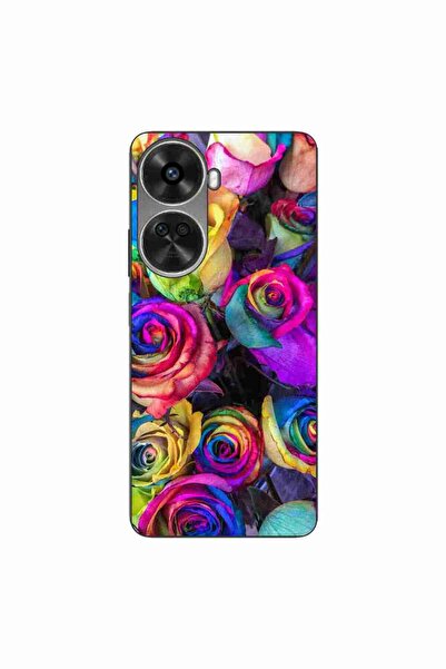 OEM Husa compatibila cu Huawei Nova 12 SE Silicon Gel Tpu Model Trandafiri Co...