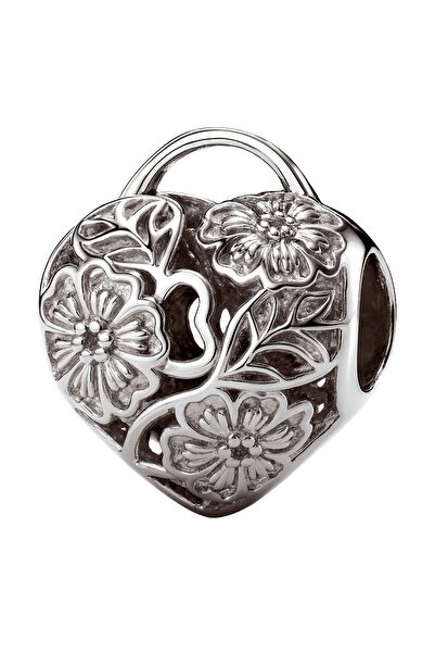 Larezo Charm, Model Inimioare Argintii, Inimă, Dimensiune 13x10mm, Culoare Ar...