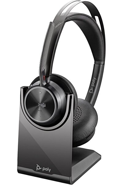 Poly - AUDIO - Voyager Focus 2 UC Bluetooth Headset + Charging Cradle (Plantr...