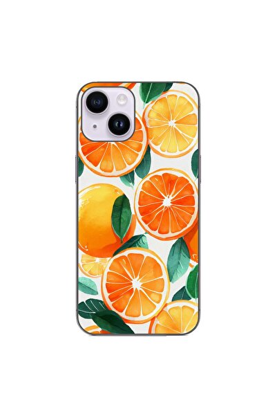 OEM Husa compatibila cu Apple iPhone 15 Silicon Gel Tpu Model Oranges