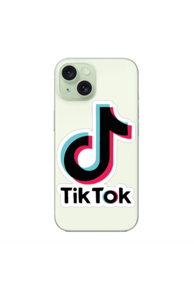Other Apple iPhone 15 Tik Tok Transparent Silicone TPU Θήκη