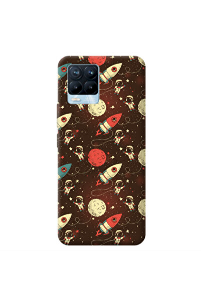 Other Realme 8 Pro Stars and astronaut Transparent Silicone TPU Θήκη