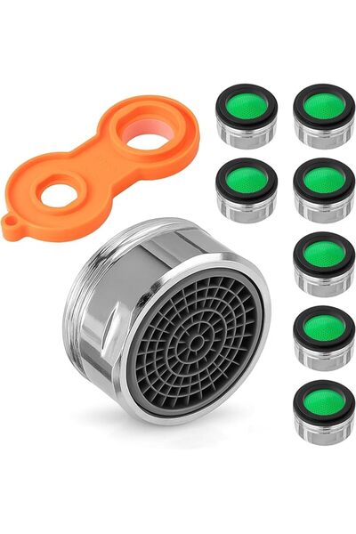 The Bros Tap Aerator 24mm M24 Thread, 8-Pack Water Saving Faucet Aerator with...
