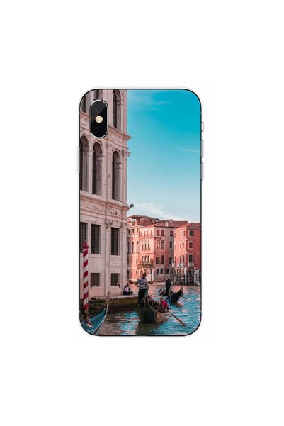 OEM Калъф, съвместим с Apple iPhone X, от силиконов гел TPU, модел Венеция